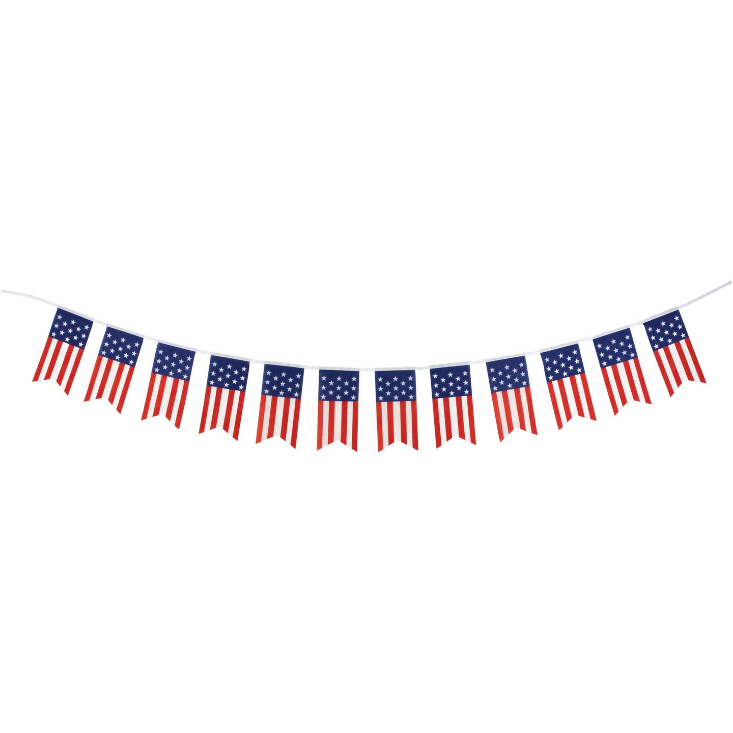 Northlight 9.75&#x27; Americana USA Flag Swallowtail Hanging Wall Banner