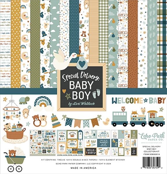 Echo Park Special Delivery Baby Boy Collection Kit