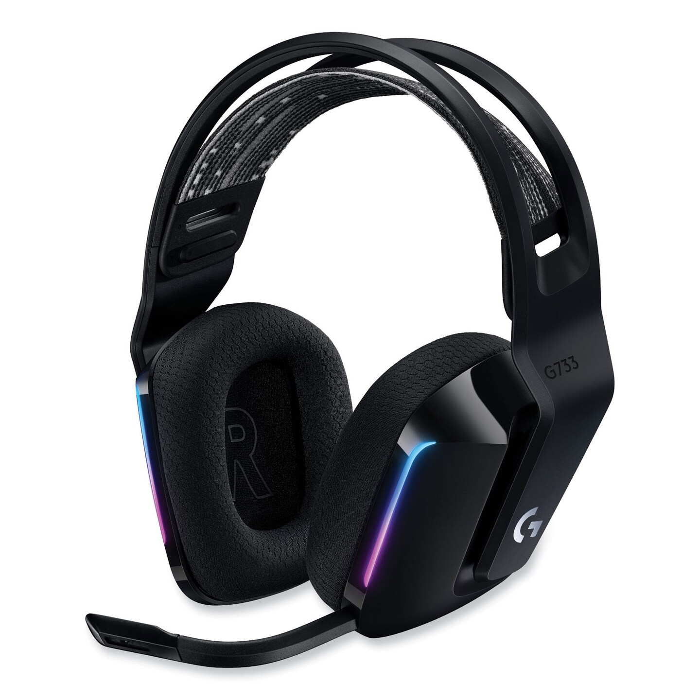 Logitech G733 Lightspeed Wireless Gaming Binaural Over The Head Headset Black Michaels 