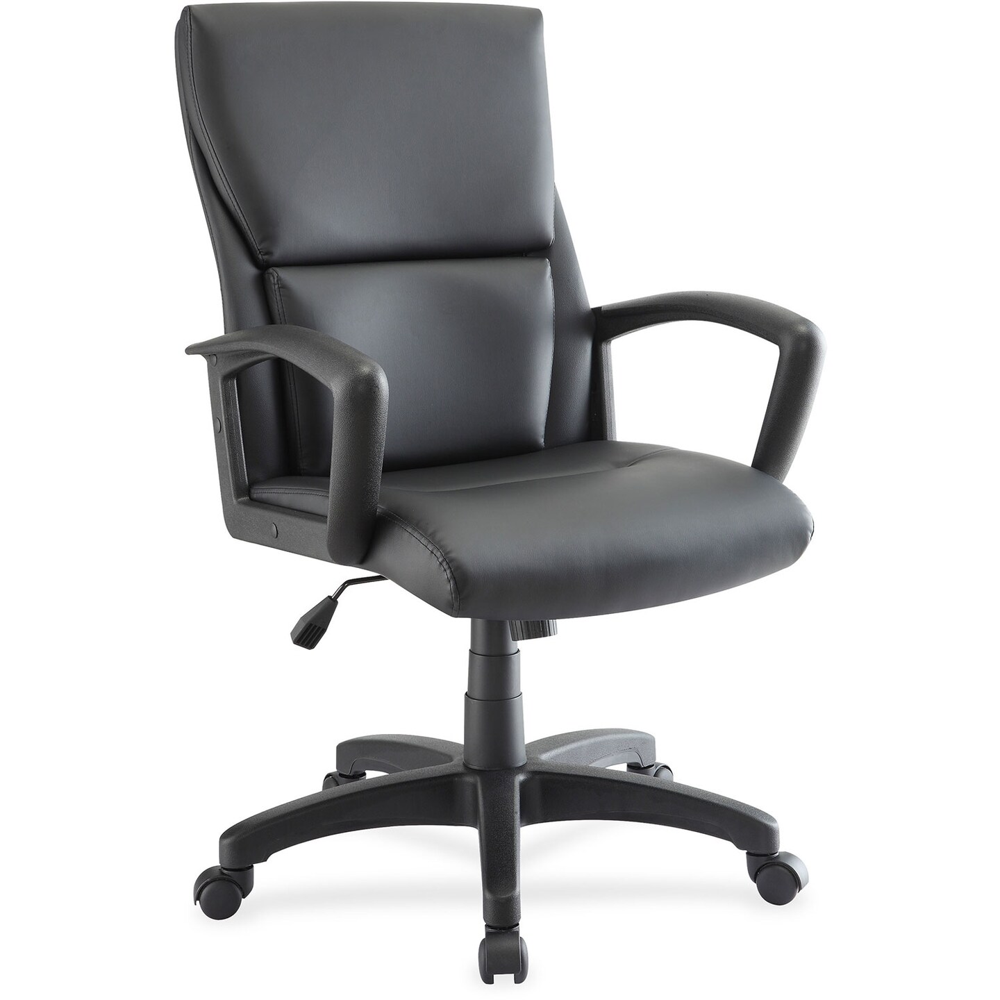 Lorell Midback Executive Chair, 27-1/4&#x22; x 28-1/4&#x22; x 47-1/2&#x22;, Black