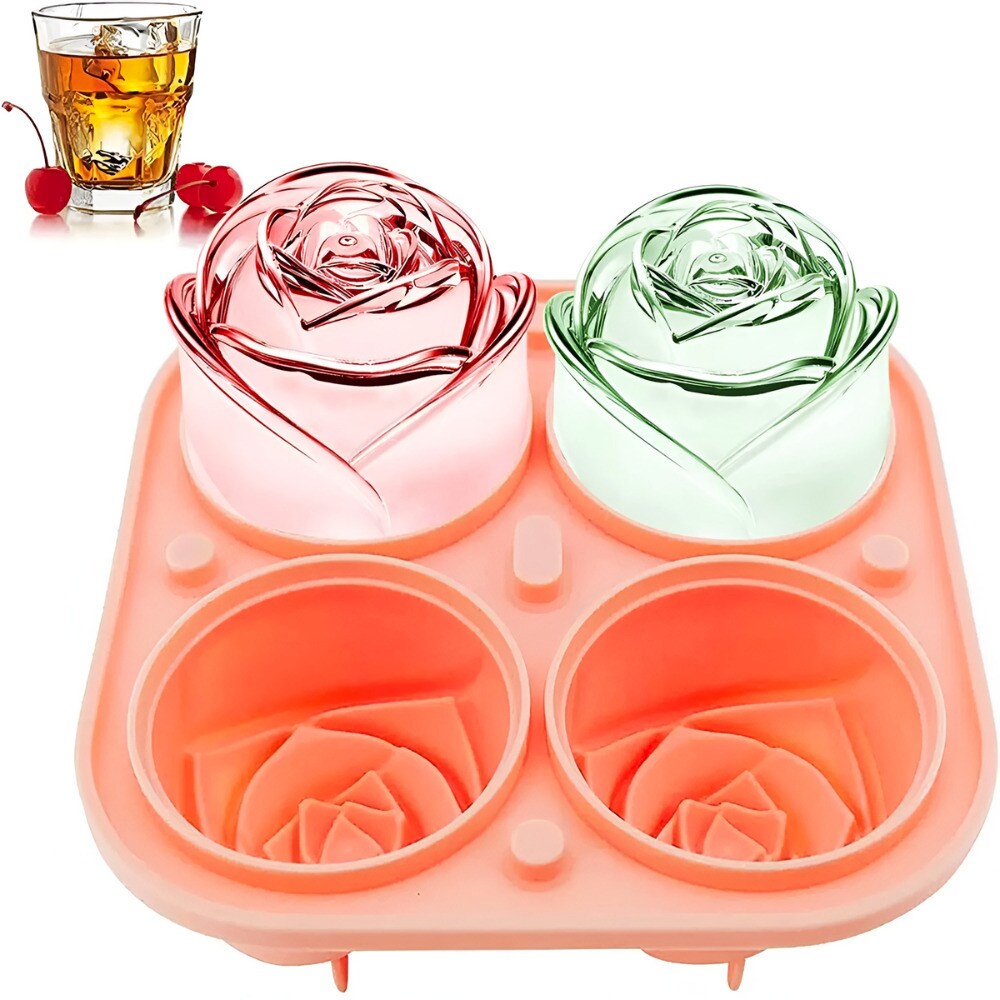 Onetify Rose Shaped Ice Mold