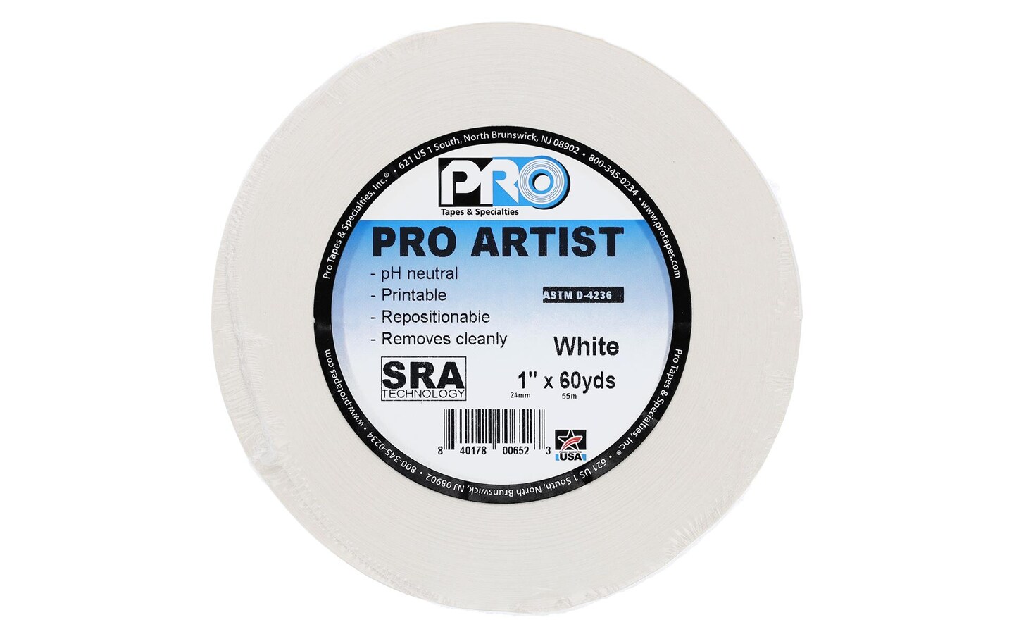 Pro Art Artist Tape 1&#x22; White