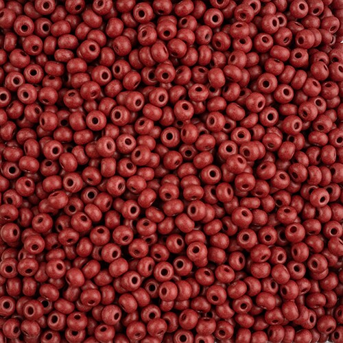 John Bead 6/0 Terra Intensive Matte Czech Glass Seed Beads, 22g