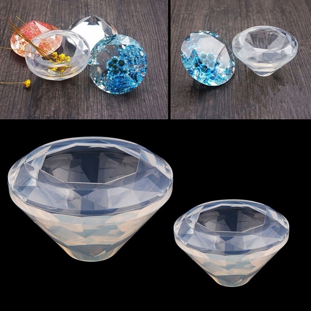 Generic Silicone Casting Ocean Diamond Pendant Hairpin DIY Mold Jewelry Making Mould