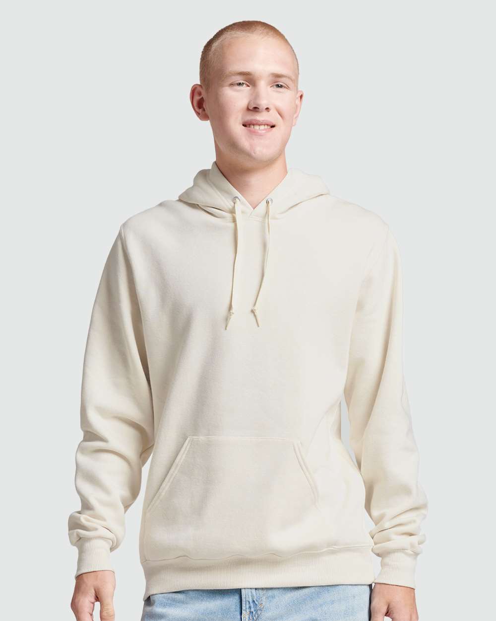 JERZEES Eco® Premium Blend Ring-Spun Hooded Long Sleeve Sweatshirt