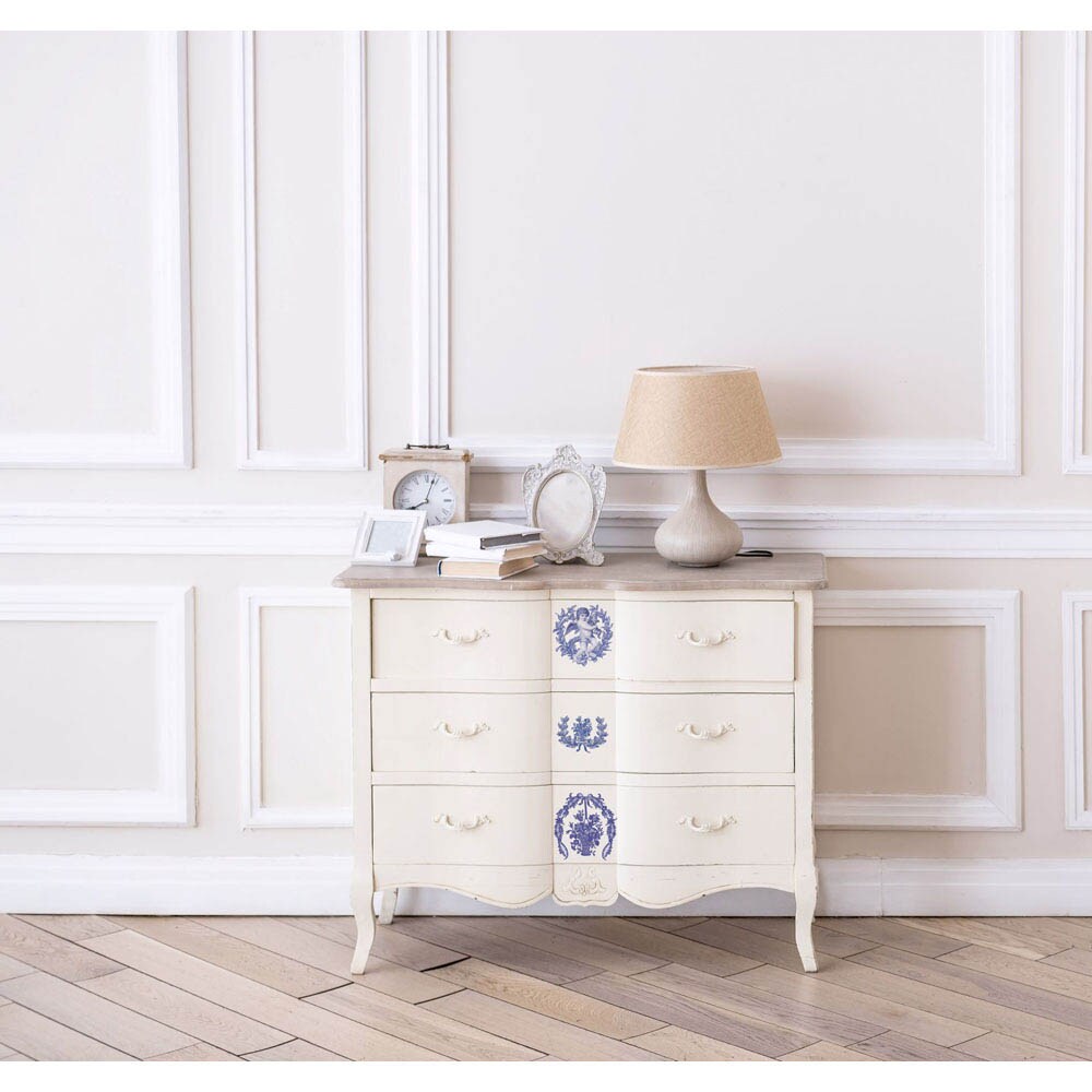 Redesign With Prima Decor Small Transfers - French Bue - 3 sheets , 6&#x22;x12&#x22; 655350656683
