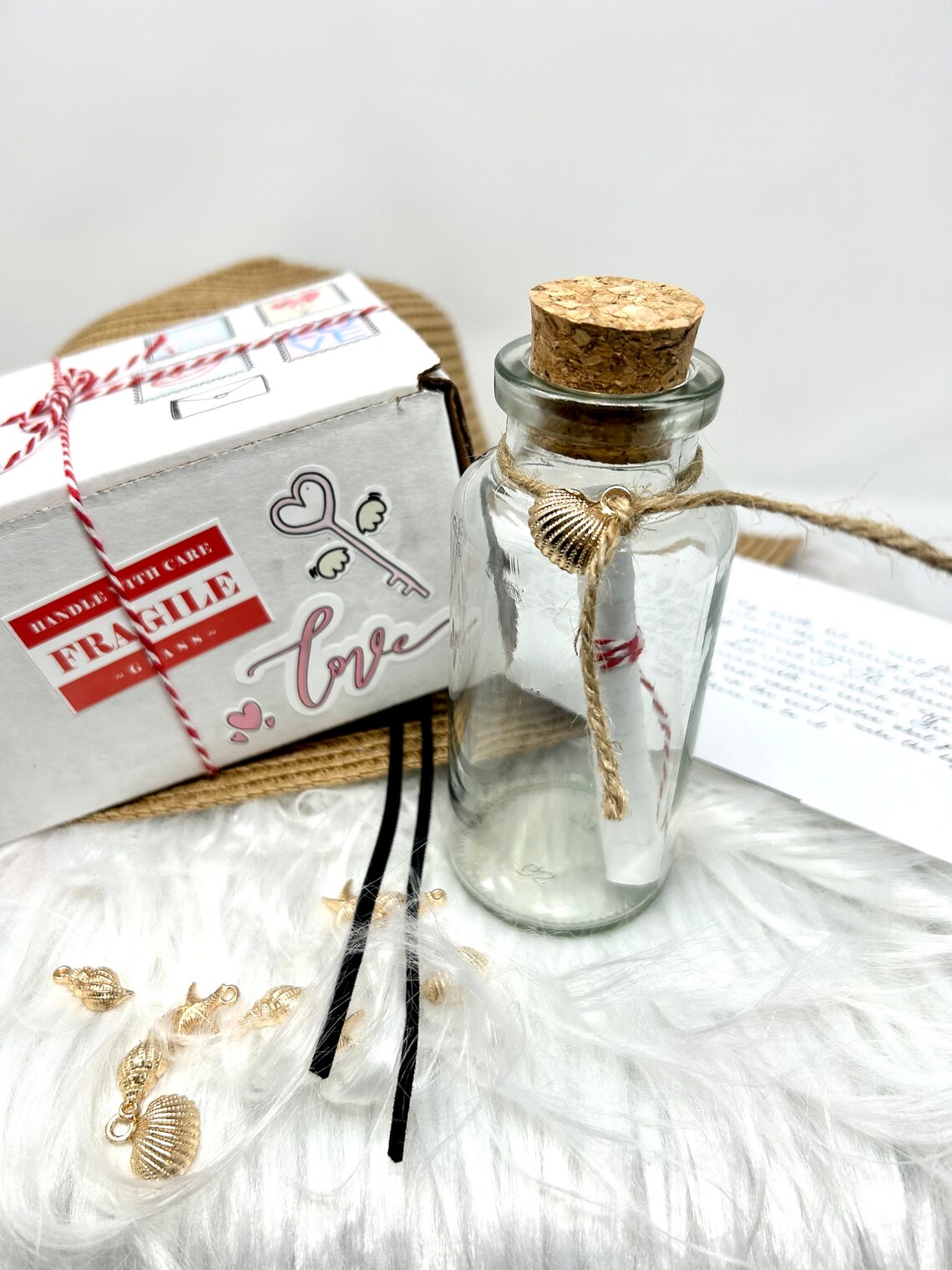 Buy/Send Personalised Love Message in a Bottle Online- FNP