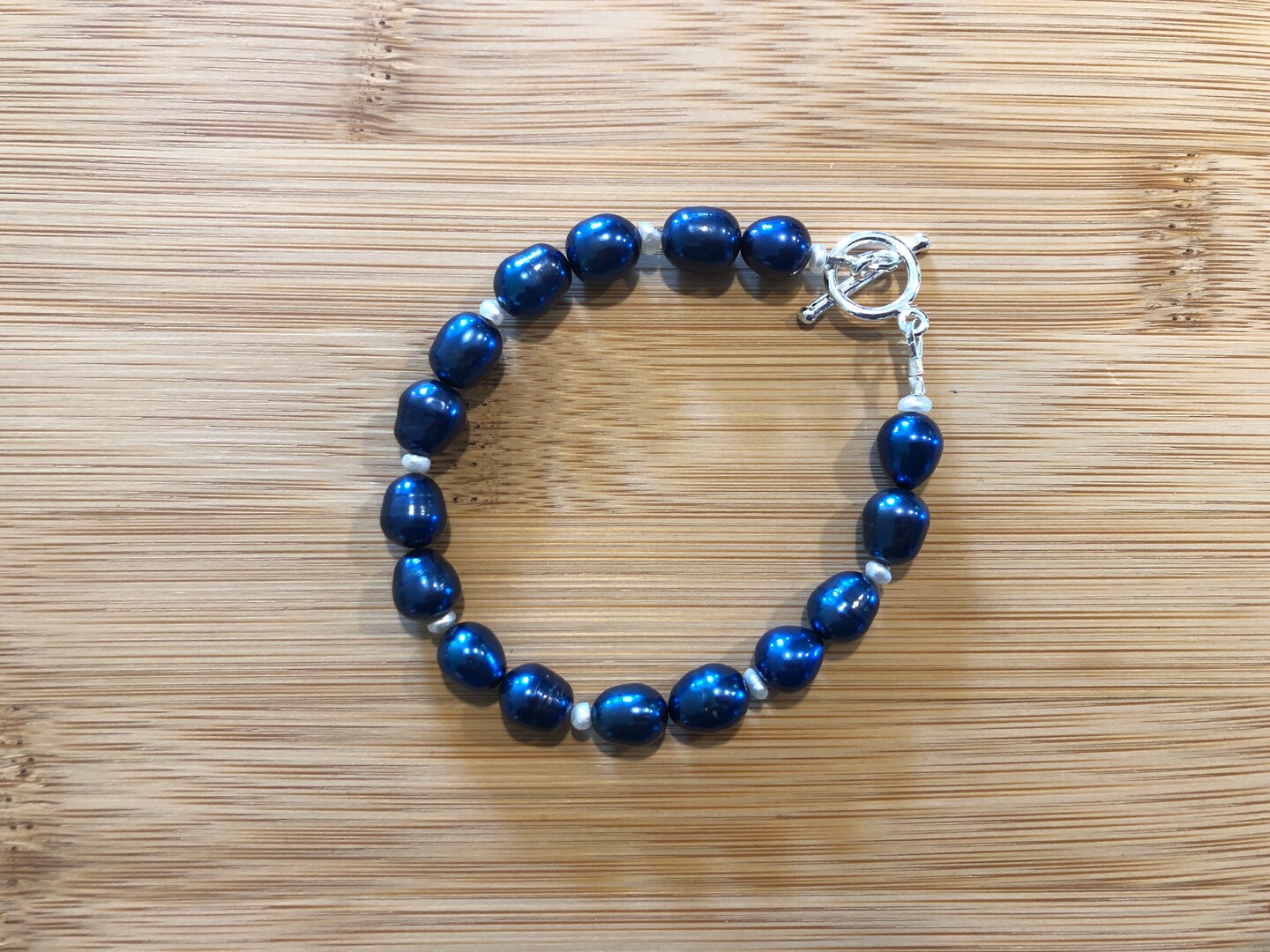 Cobalt offers Blue and Freshwater Pearl Bracelet