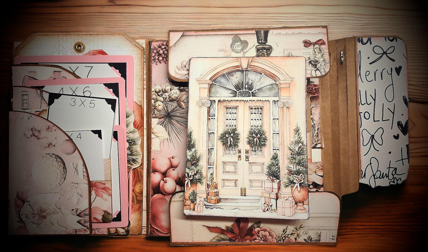 Pink Christmas Photo Album with Journaling product 3