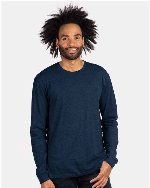 Next Level - CVC Long Sleeve T-Shirt | 4.3 oz. Cotton/Poly Blend, 32  Singles Fabrication for Unmatched Style and Softness Soft Blend Pullover 