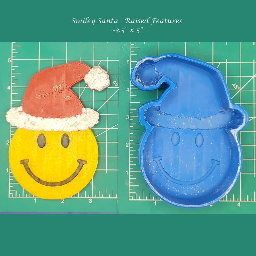 Smiley Santa Raised Features Silicone Freshie Mold Michaels