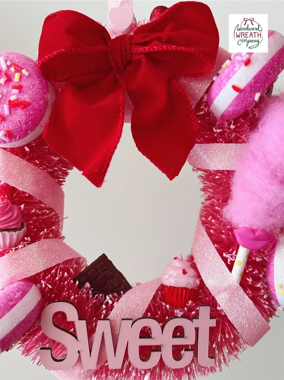 2.5 Valentine Heart Cookies Ribbon: Pink - 10yds (RGF117415) – The Wreath  Shop