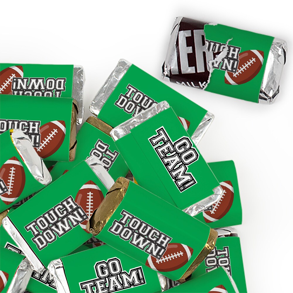 Football Party Candy Favors Hershey&#x27;s Miniatures Chocolate - Touchdown