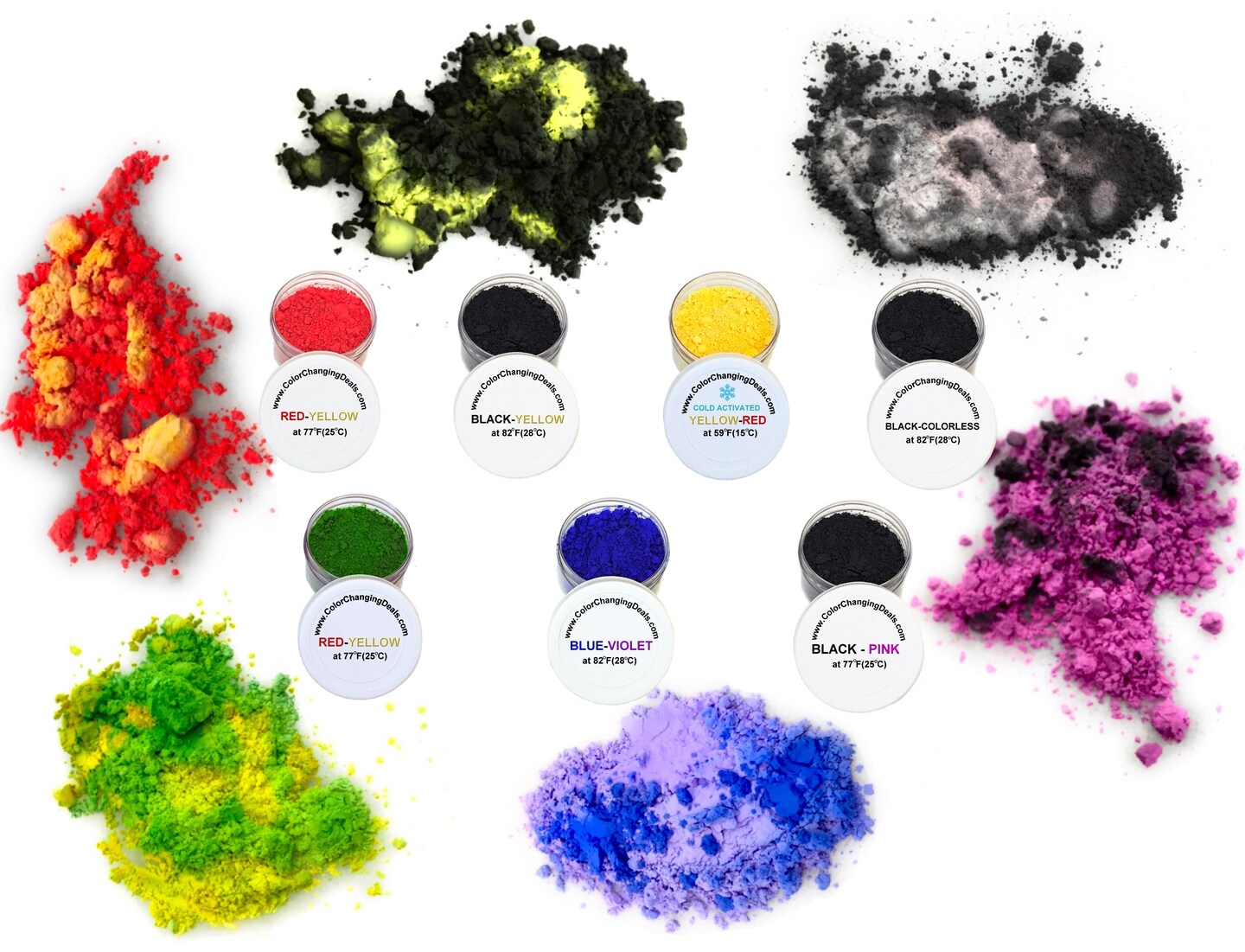 Color Changing Powder Pigment Thermochromic Temperature Heat Sensitive