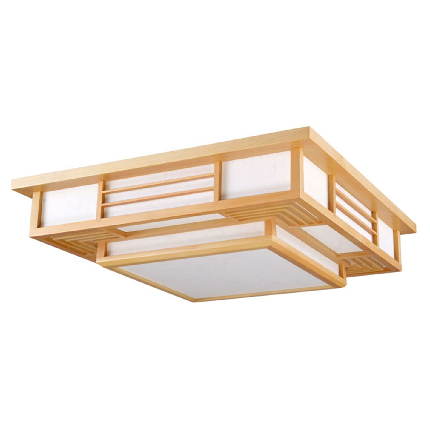 Kitcheniva 48W Wood LED Ceiling Light With Remote