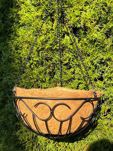 14&#x22; Metal Scroll Hanging Basket