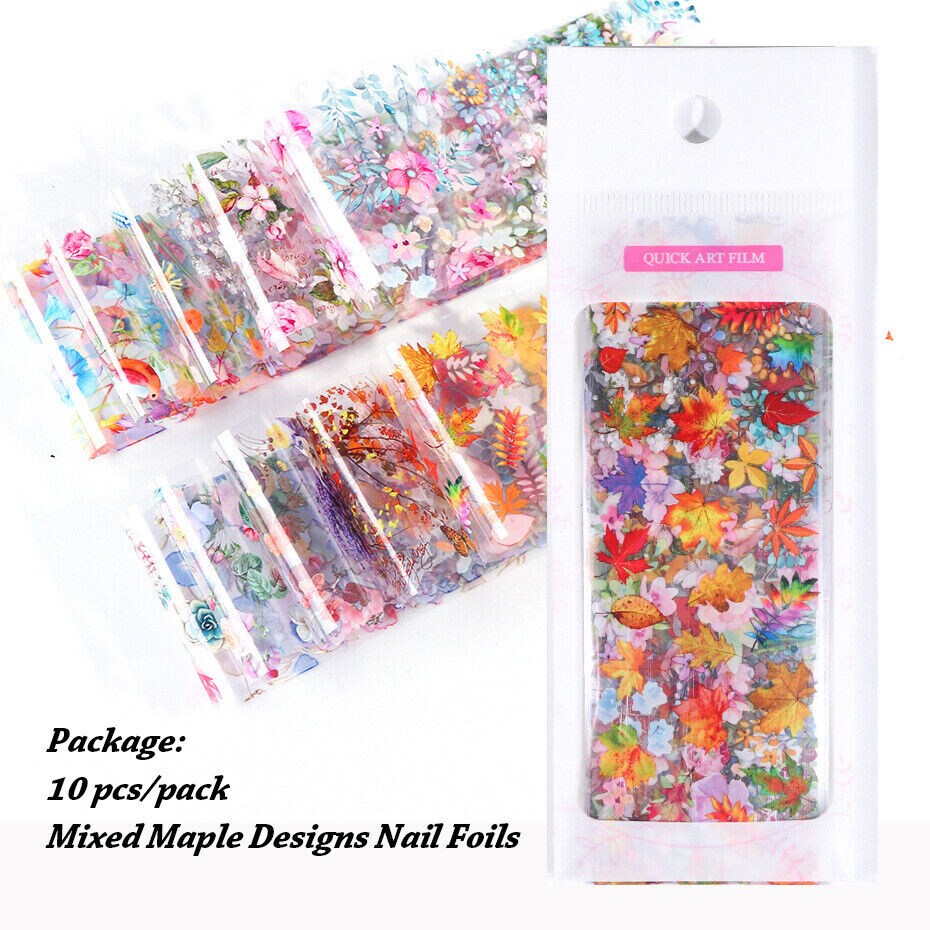Kitcheniva DIY Colorful Nail Art Transfer Foil Sticker