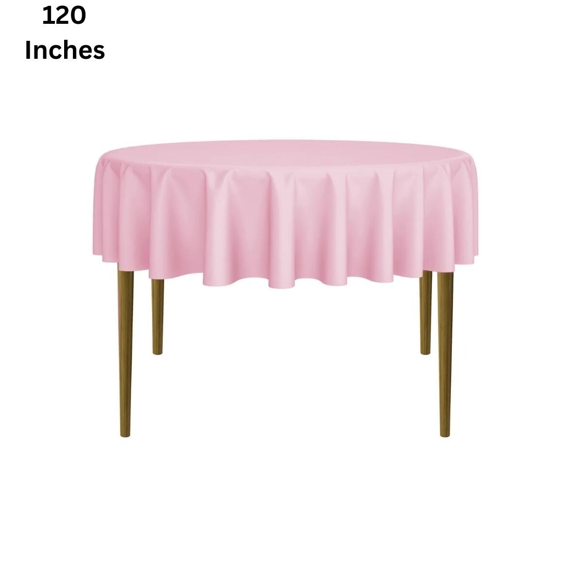 120 Inches Elegant Fabric Tablecloth