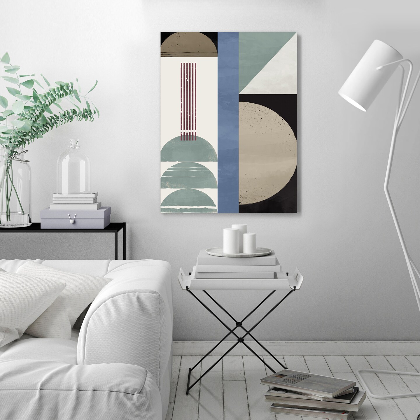 Blue Abstract Geometric II by PI Creative Art  Gallery Wrapped Canvas - Americanflat