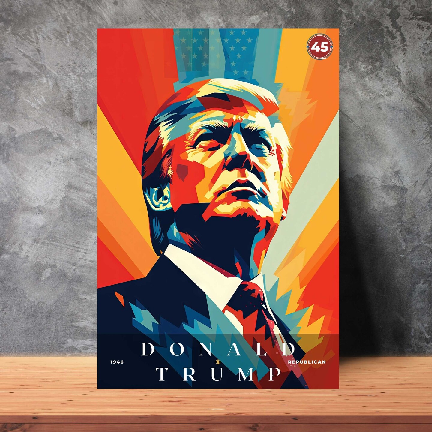 Donald Trump Poster, US President Print, Office Poster, Home Decor | S1 product 3