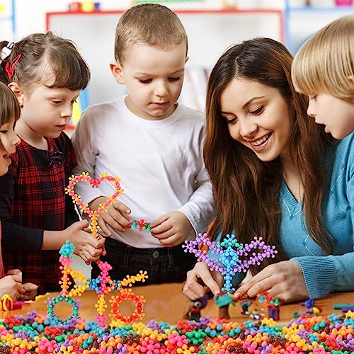 200 Pieces Building Blocks Kids STEM Toys Educational Discs Sets Interlocking Solid Plastic for Preschool Boys and Girls Aged 3+, Safe Material Creativity