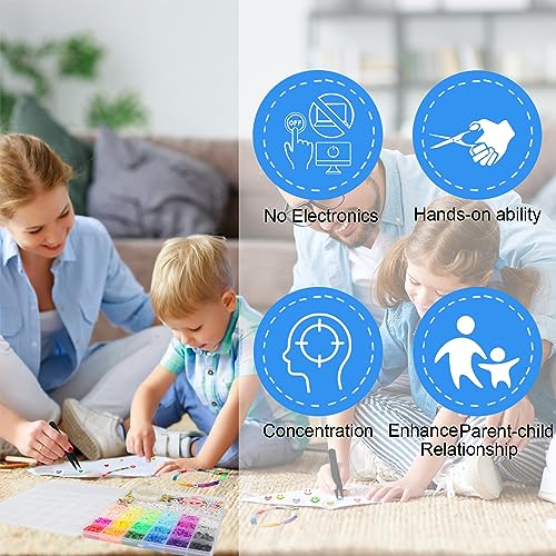 6000+PCS Clay Beads Bracelet Making Kit,24 Color Christmas Flat Preppy Beads for Friendship Jewelry Making,Polymer Heishi Beads with Charms Gifts for Teen Girls Crafts for 8-12