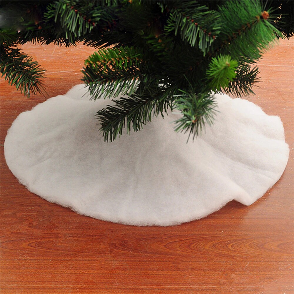 24 inches Cotton Made Christmas Tree Skirt Faux Fur Carpet