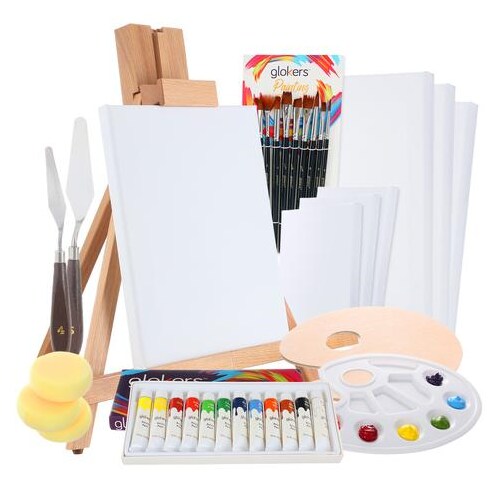 Acrylic Paint Set with Painting Supplies for Artists.