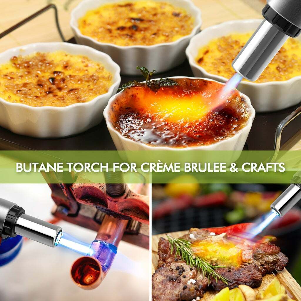 Refillable Butane Torch for Culinary Cooking BBQ Torch Lighter