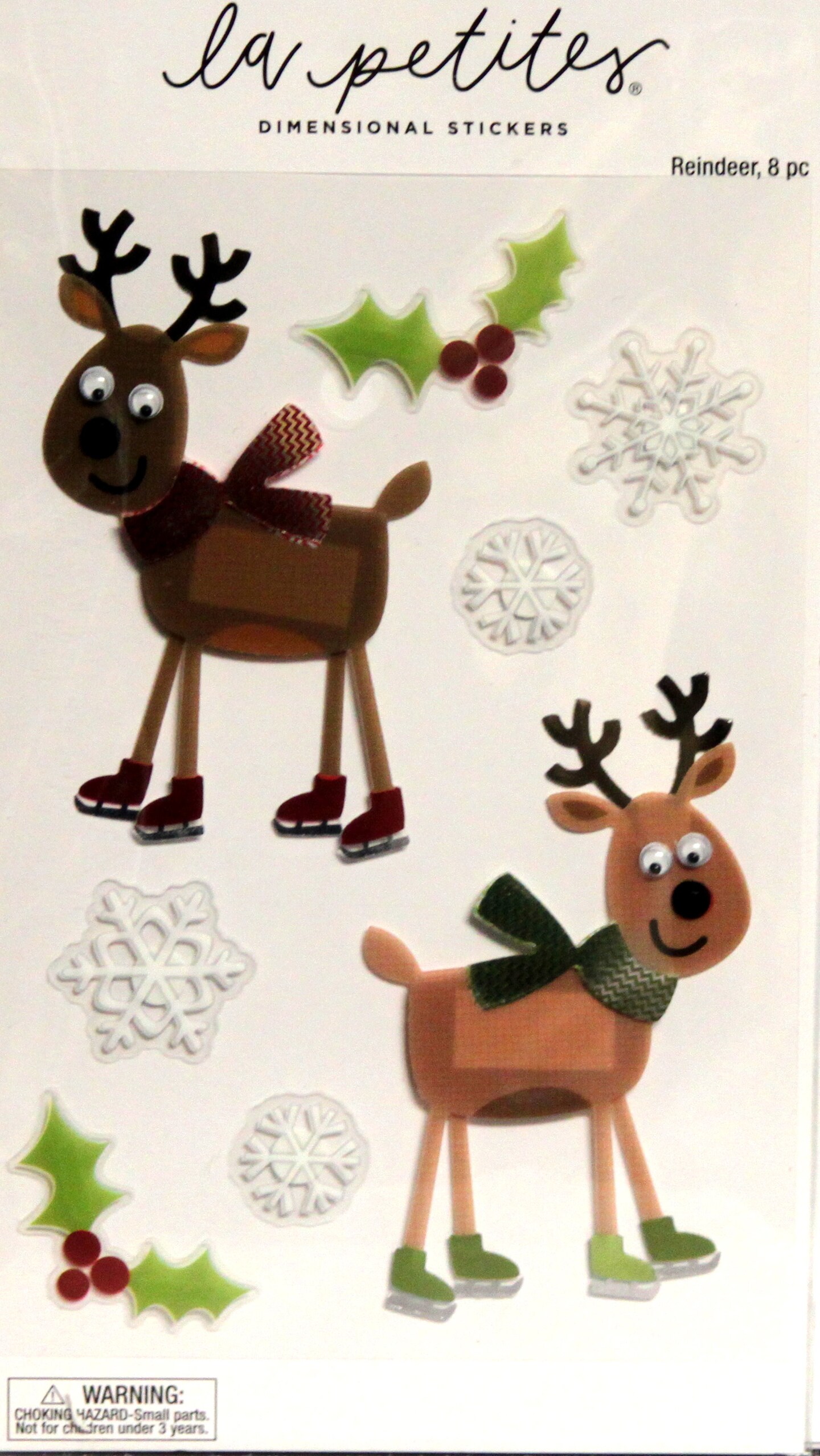 La Petites Playful Reindeer Dimensional Christmas Stickers | Michaels