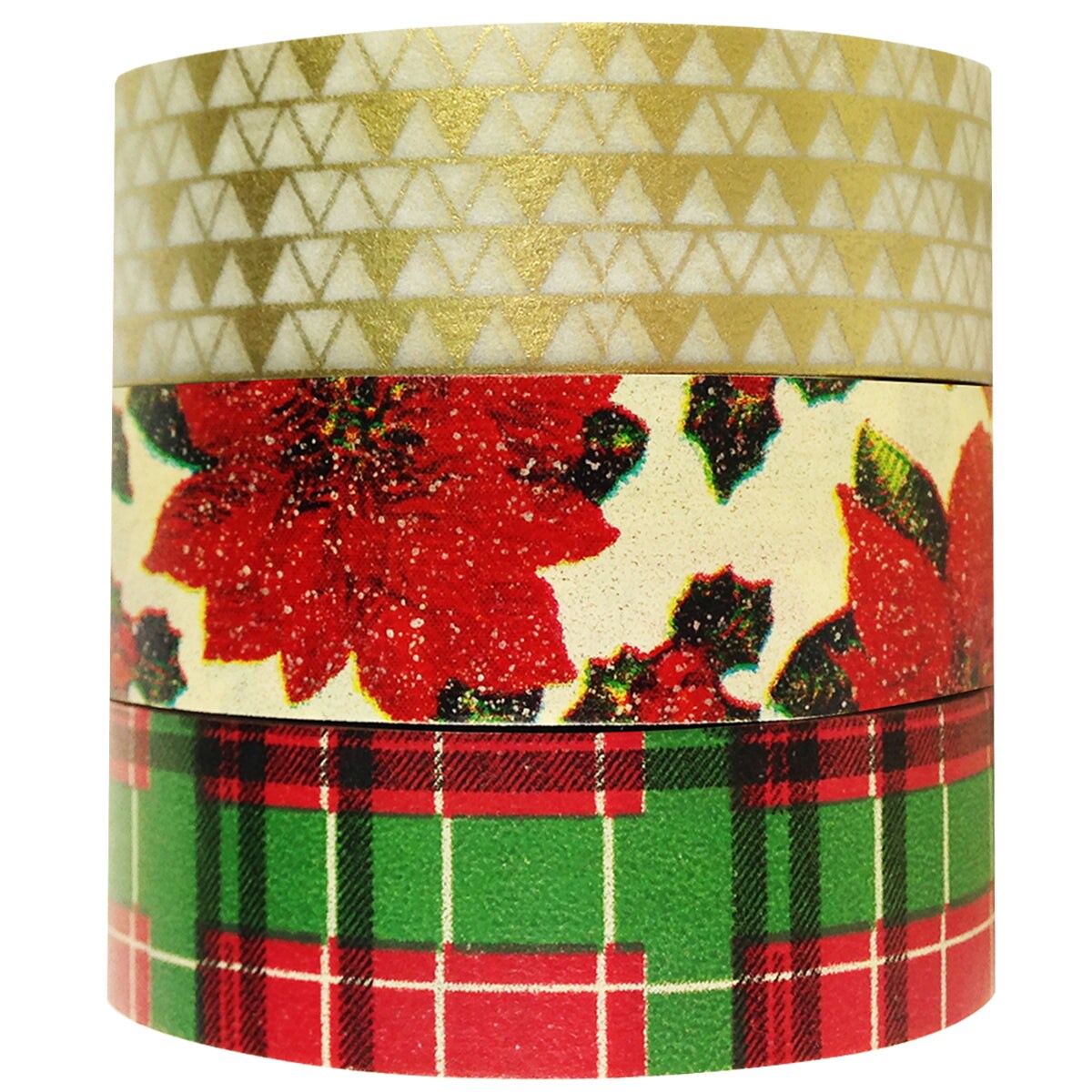 Wrapables Tis The Season Japanese Washi Masking Tape (Set of 3)