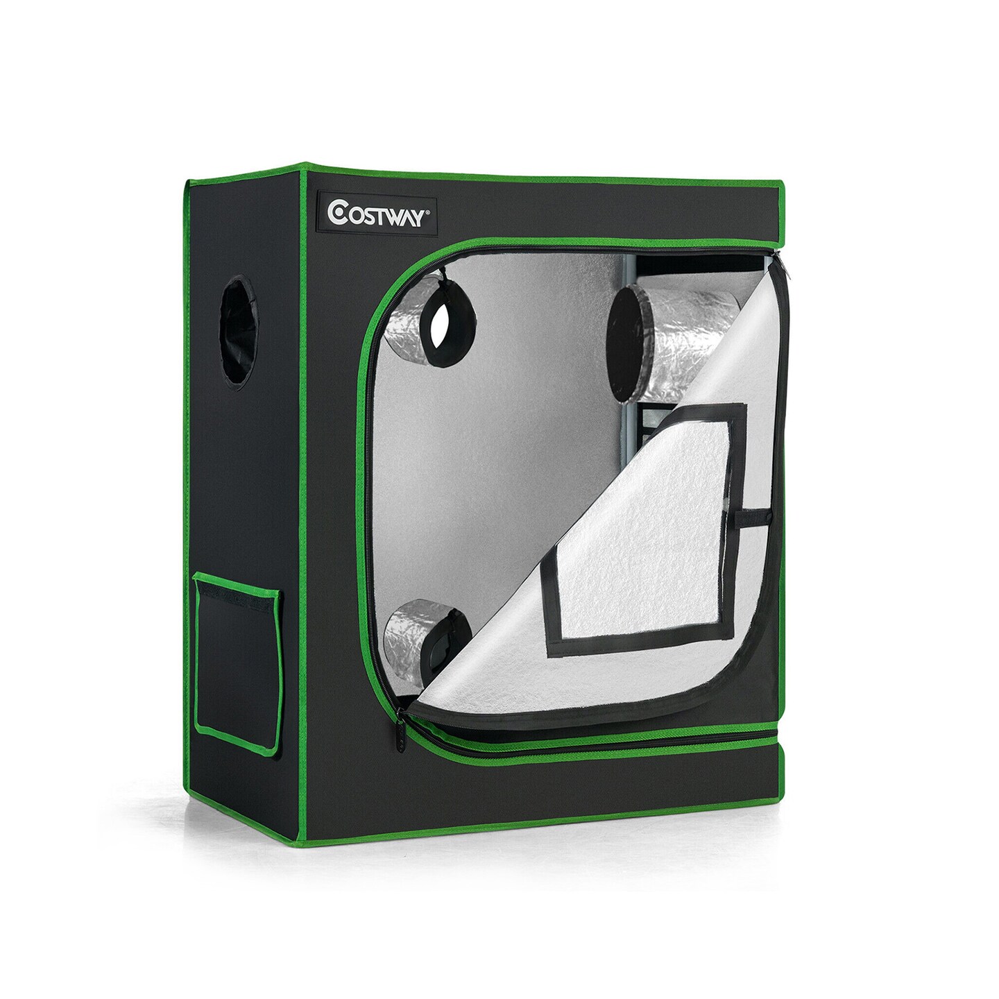 Mylar Hydroponic Grow Tent with Observation Window and Floor Tray