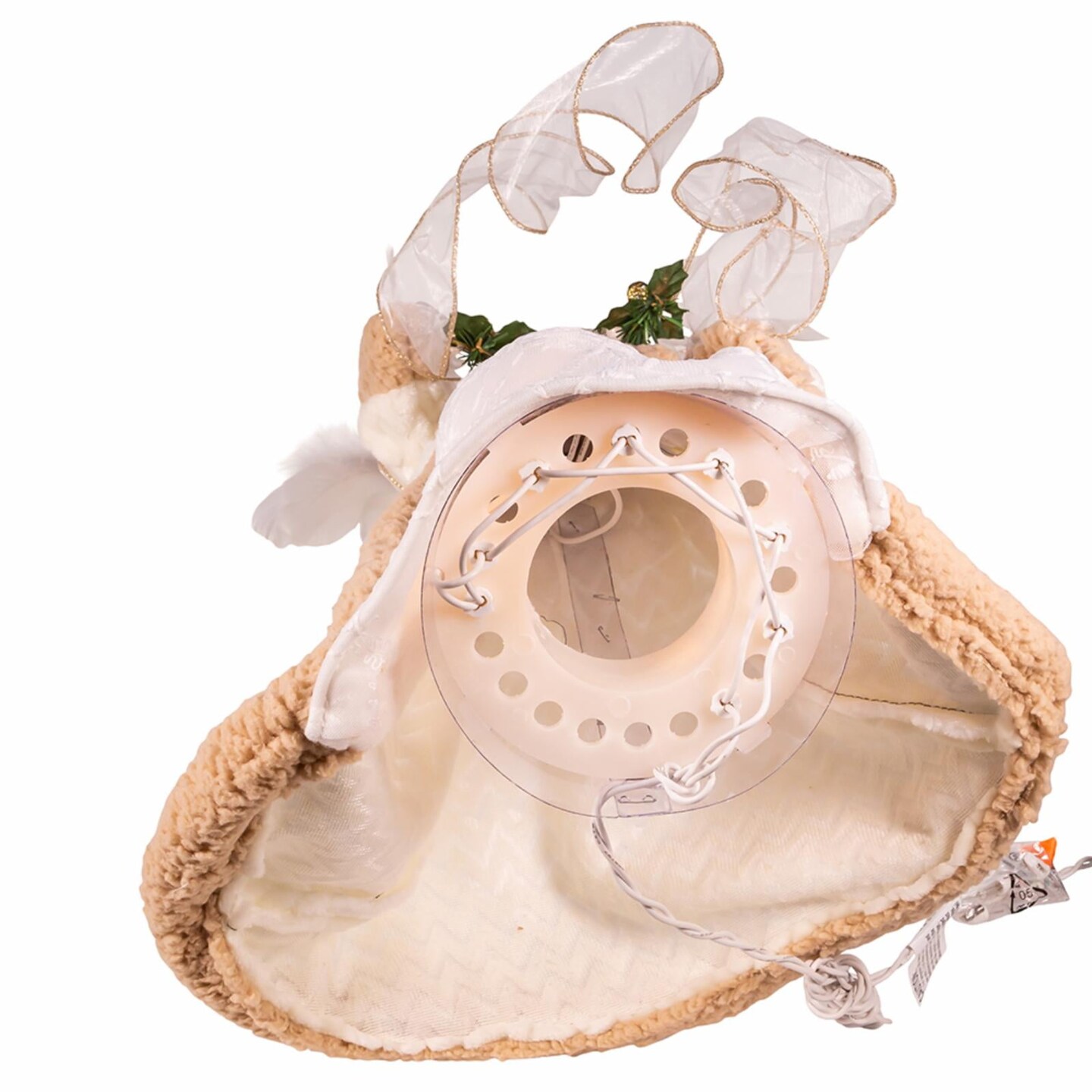 Kurt S. Adler UL 10-Light 16-Inch Sage Casual Angel Tree Topper