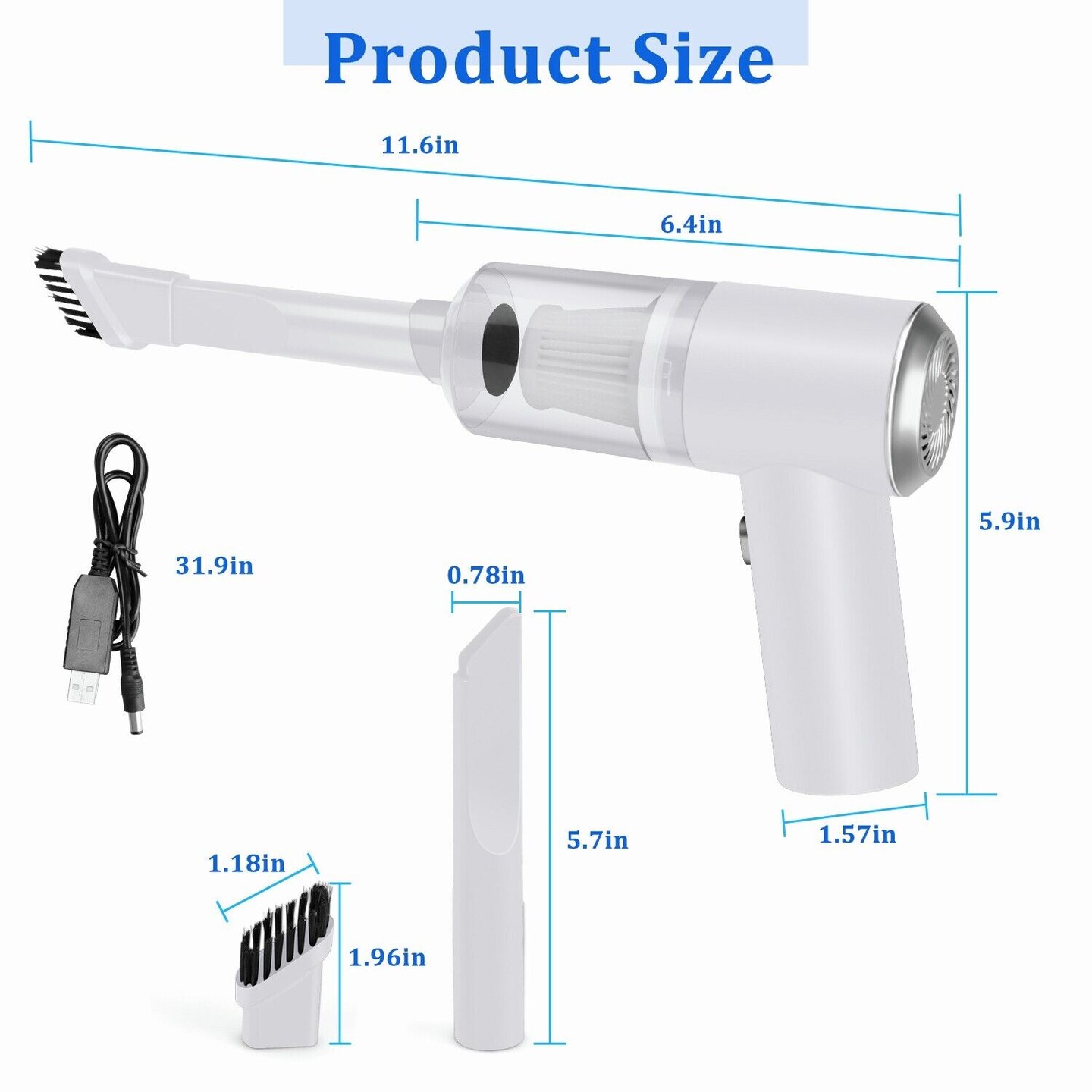 120 watts. Portable Vacuum Cleaner