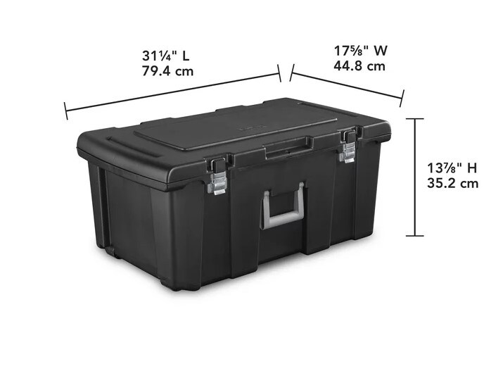 Footlocker Plastic, Black