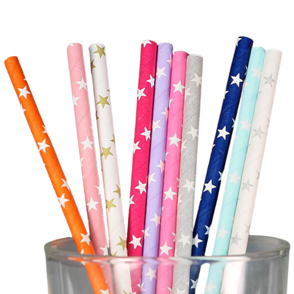 300 Count Plastic Pink Disposable Drinking Straws for Baby Showers,  Birthdays, Extra Long Size (10 In)