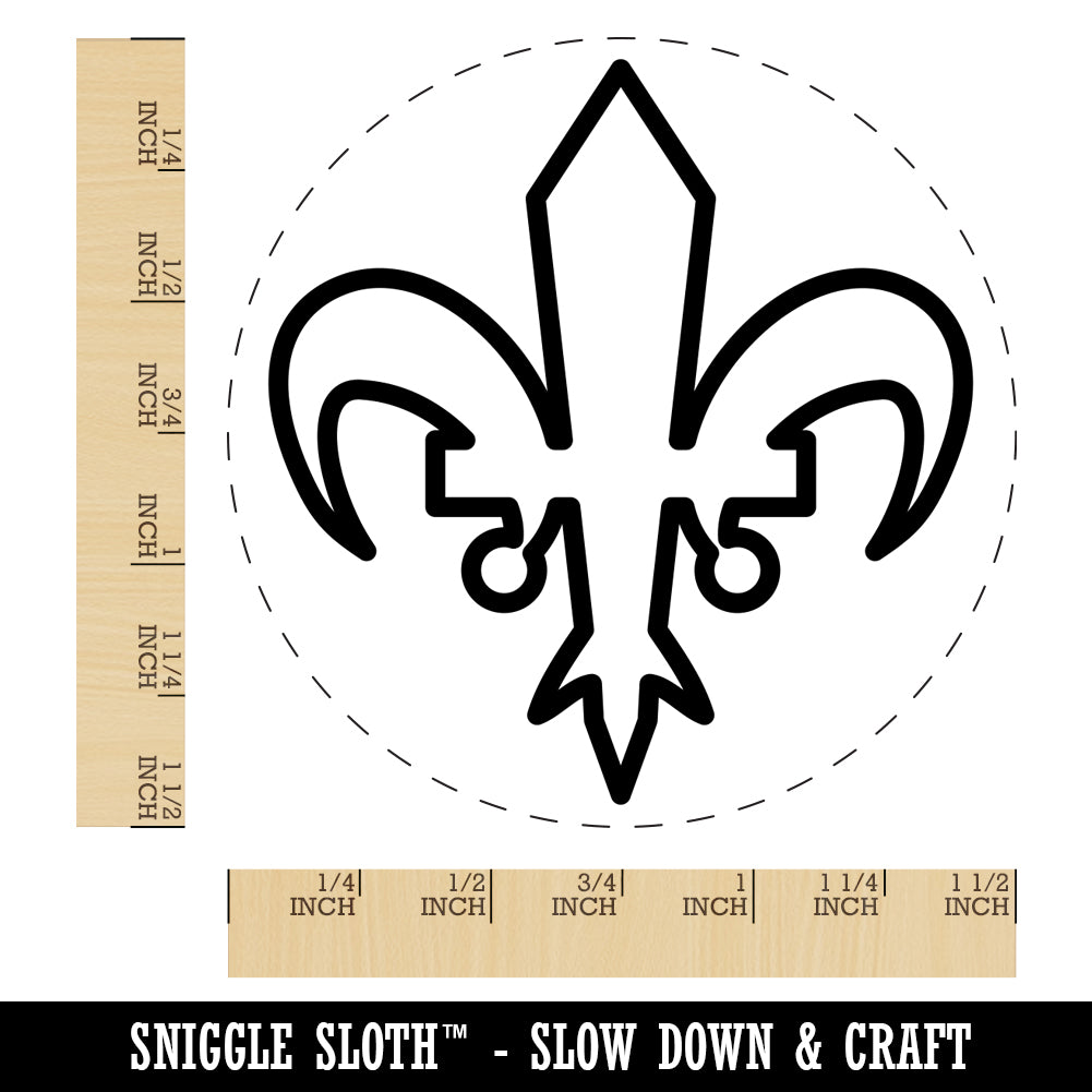 Fleur de Lis Self Inking Stamp  Personalized Stamp by Three