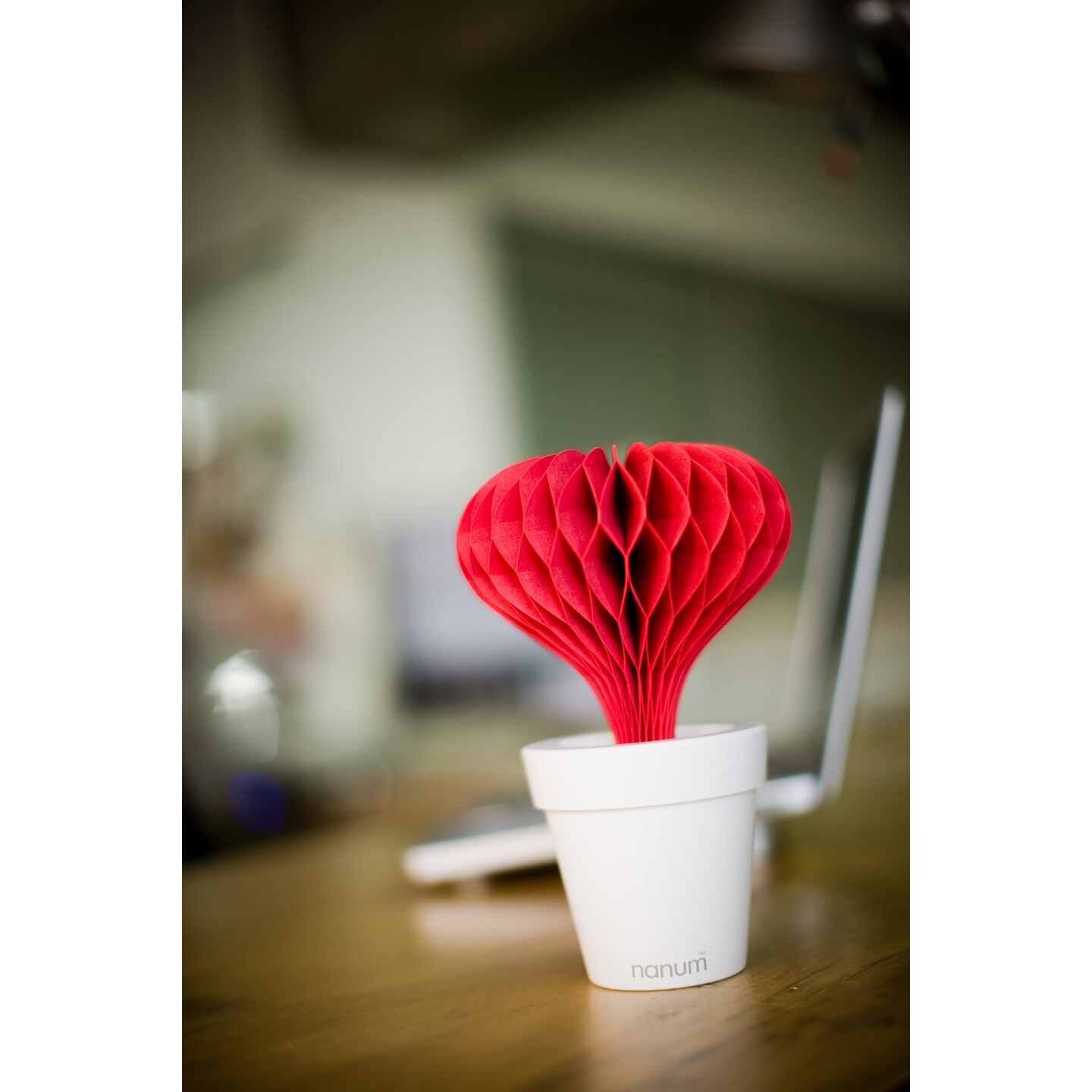 Heart Non-Electric Personal Humidifier in Red
