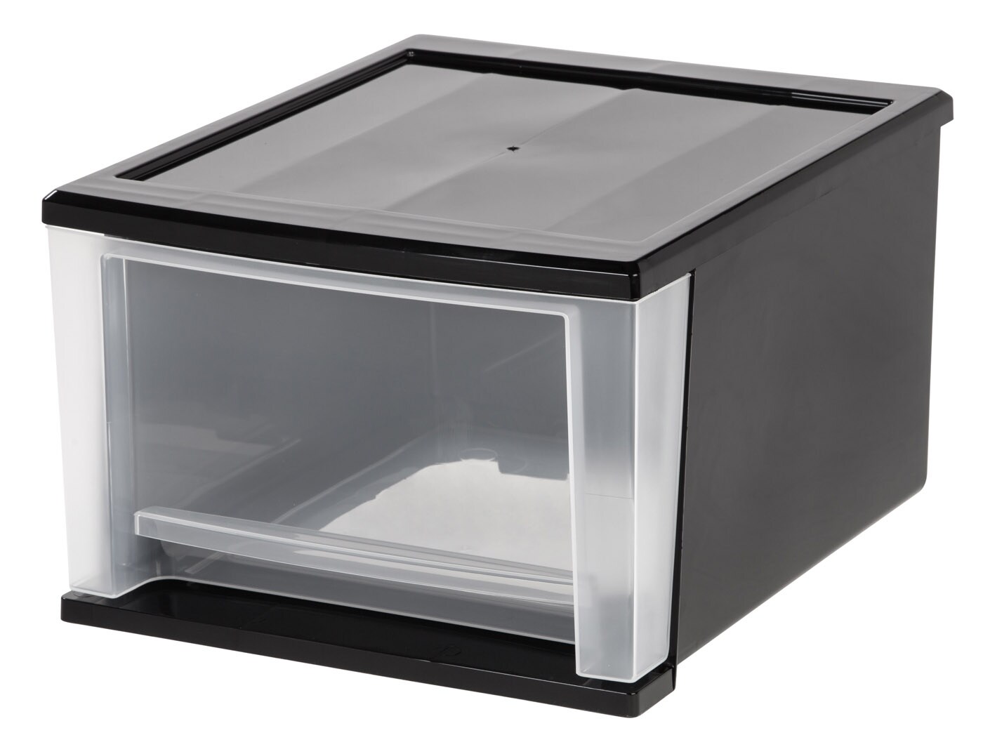 IRIS USA 17 Quart Stacking Drawer, Black