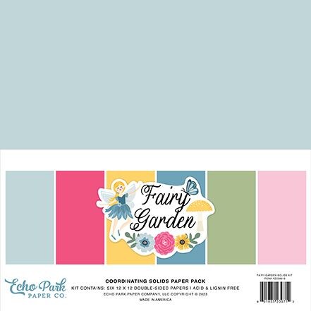 Echo Park Fairy Garden Solids 12&#x22;x12&#x22; Kit