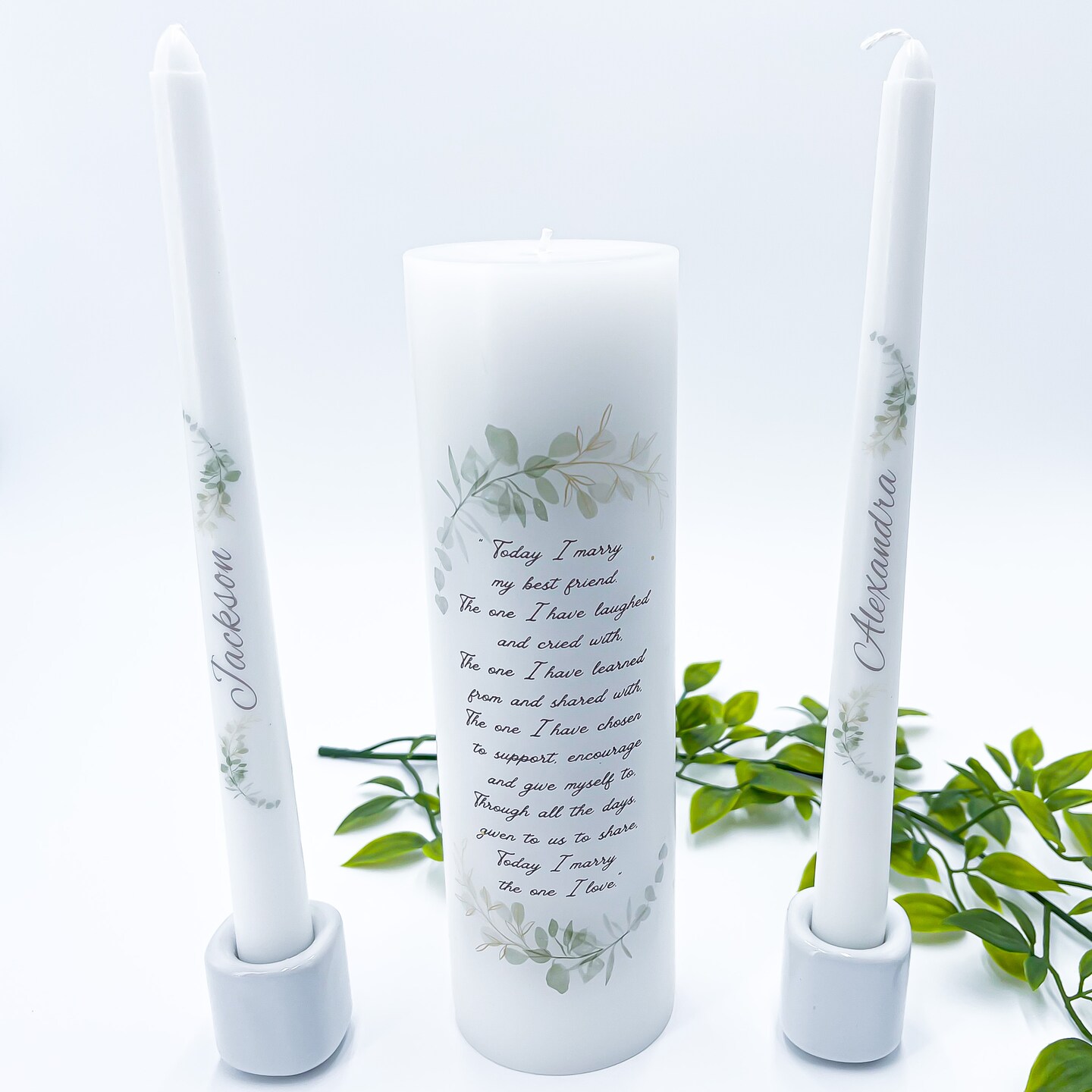 Personalized unity candle sets deals for weddings