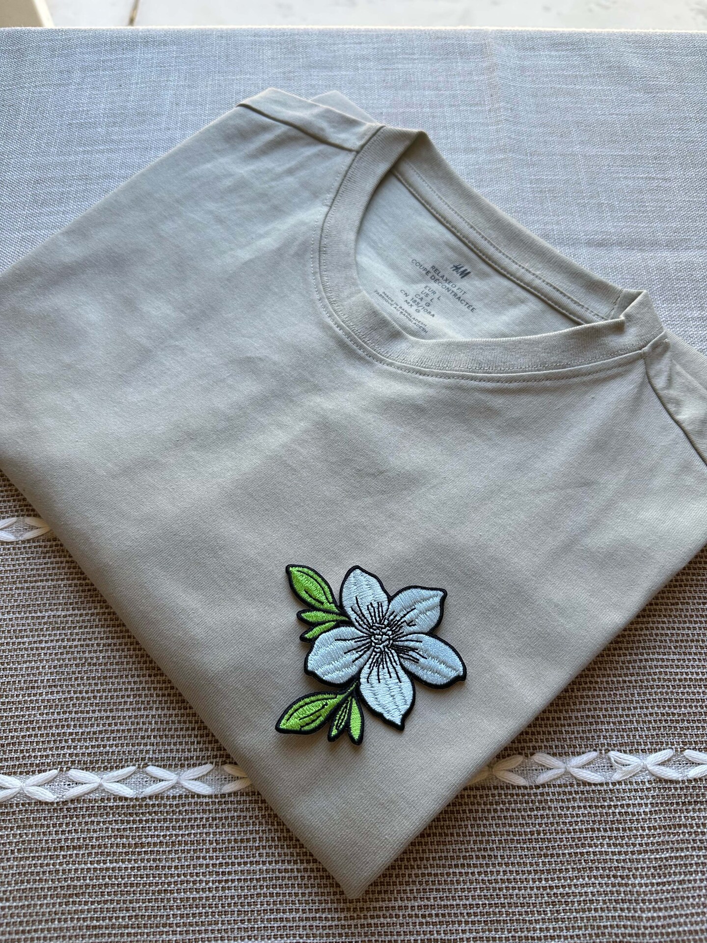 Wildflower Patch Light Blue | Embroidered | MakerPlace by Michaels