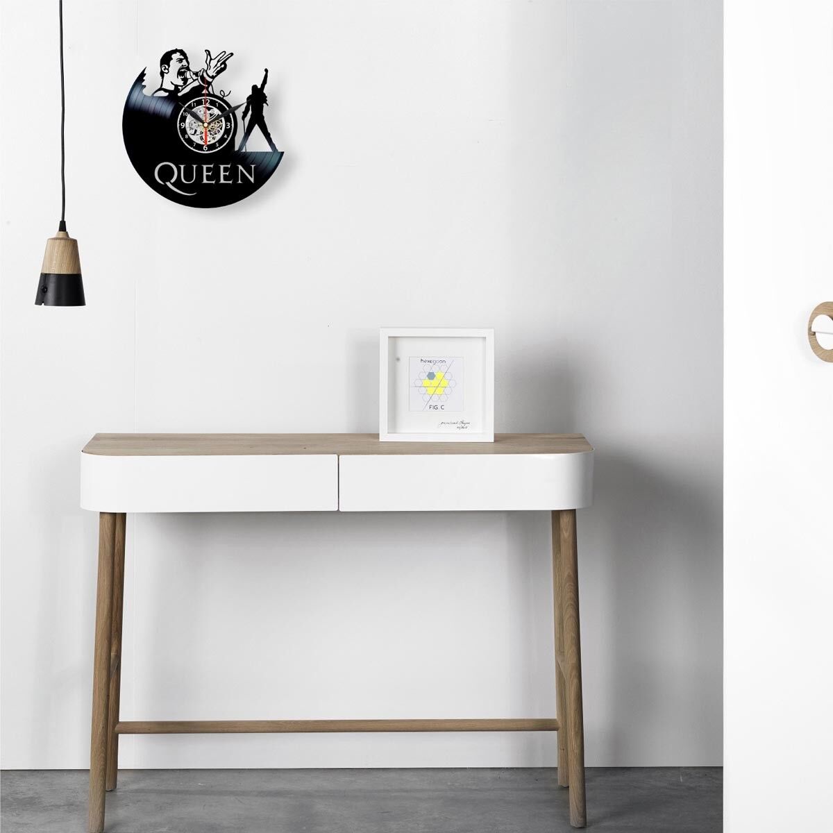 Retro Queen Vinyl Wall Clock