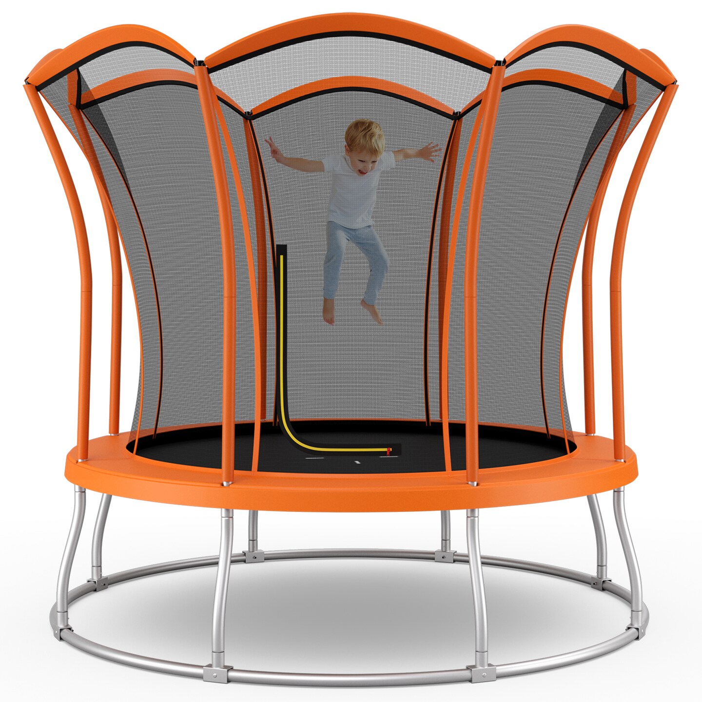 Unique Flower Shape Trampoline with Galvanized Steel Frame
