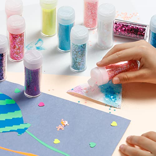 Incraftables Glitter for Crafts (32pcs). Best Assorted Colors Craft Glitter Set. Extra Fine & Chunky Glitter Bulk Pack for Resin, Slime, Tumblers & Candle Making. Glitter Big Pack for Kids & Adults