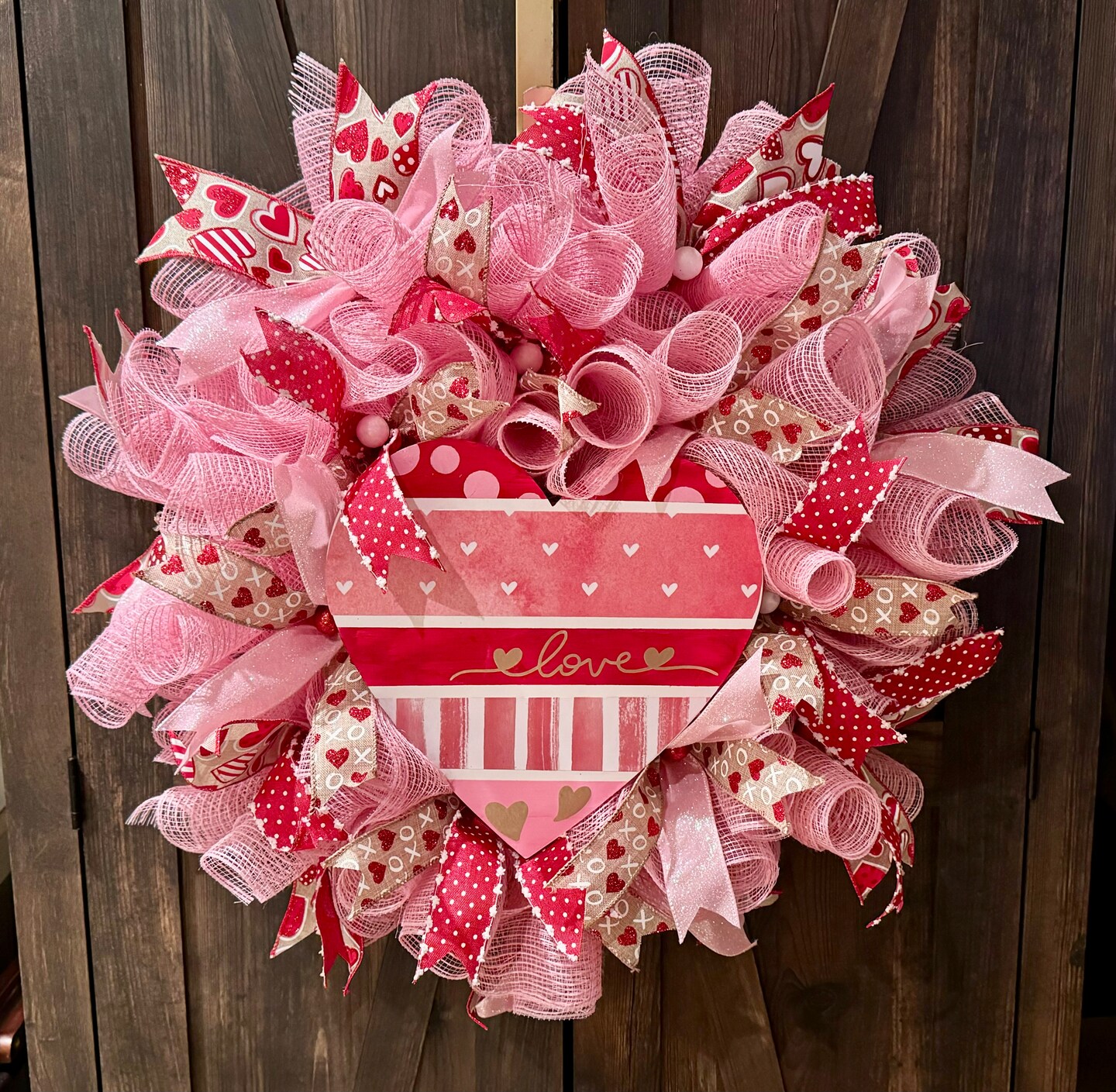 2.5 Valentine Heart Cookies Ribbon: Pink - 10yds (RGF117415) – The Wreath  Shop