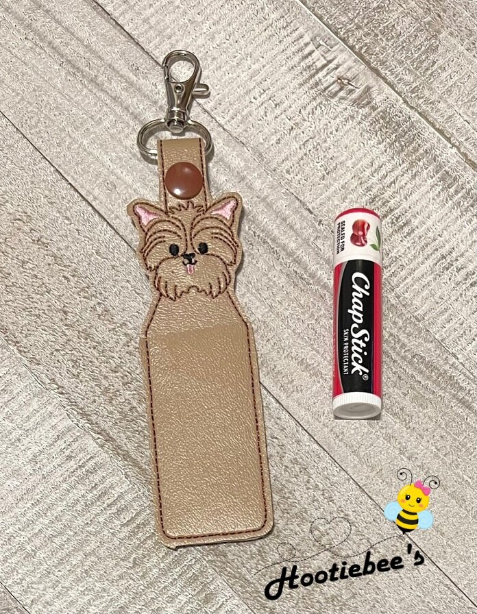 Yorkie Hand Sanitizer Holder and or Lip Balm Holder | MakerPlace