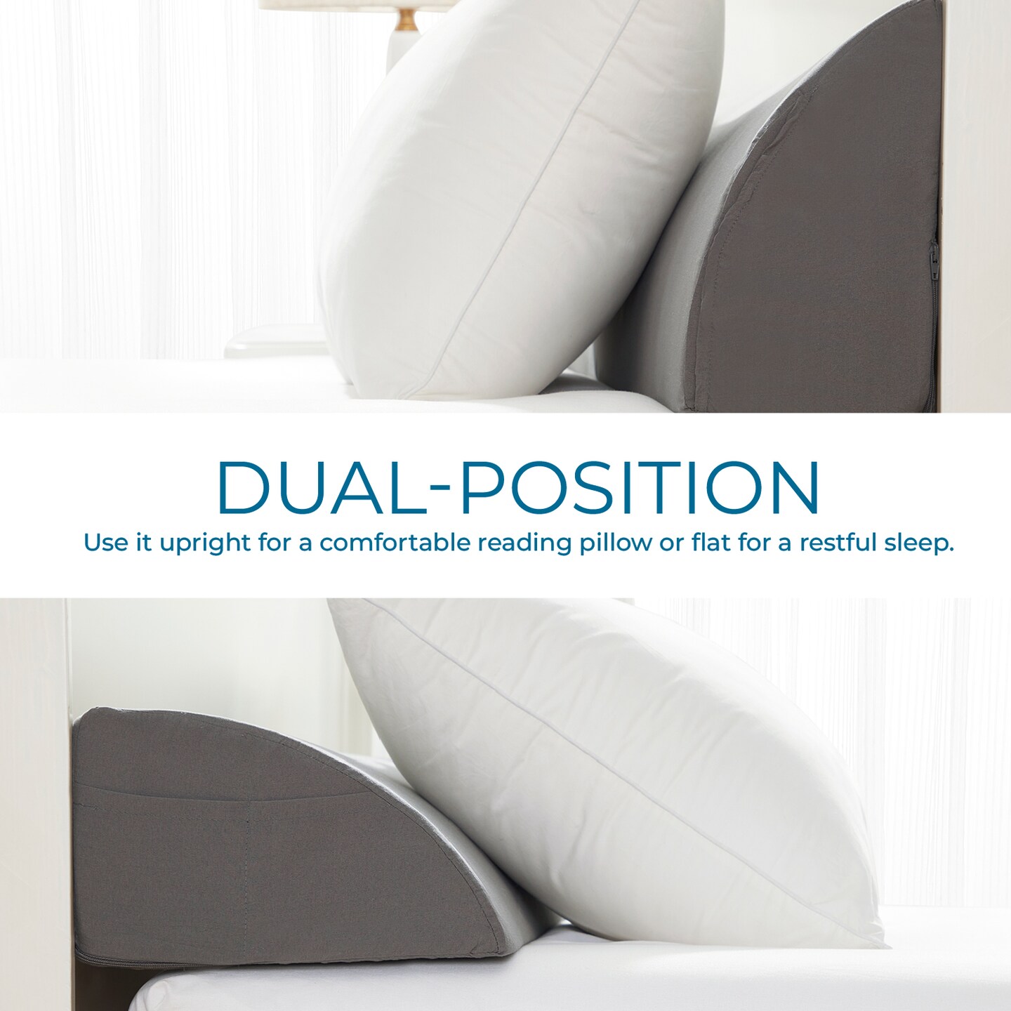 Nestl Bed Wedge Pillow for Headboard