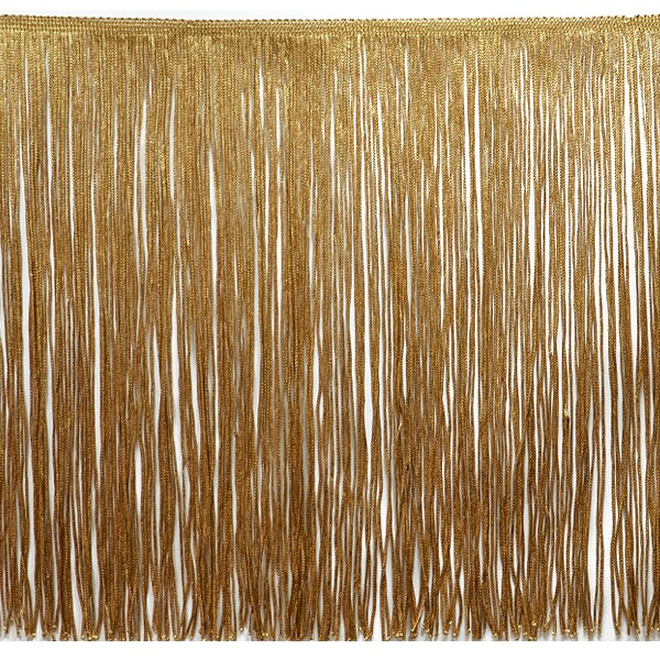 12" Chainette Fringe Trim, Polyester, Decorative, Versatile for Costumes