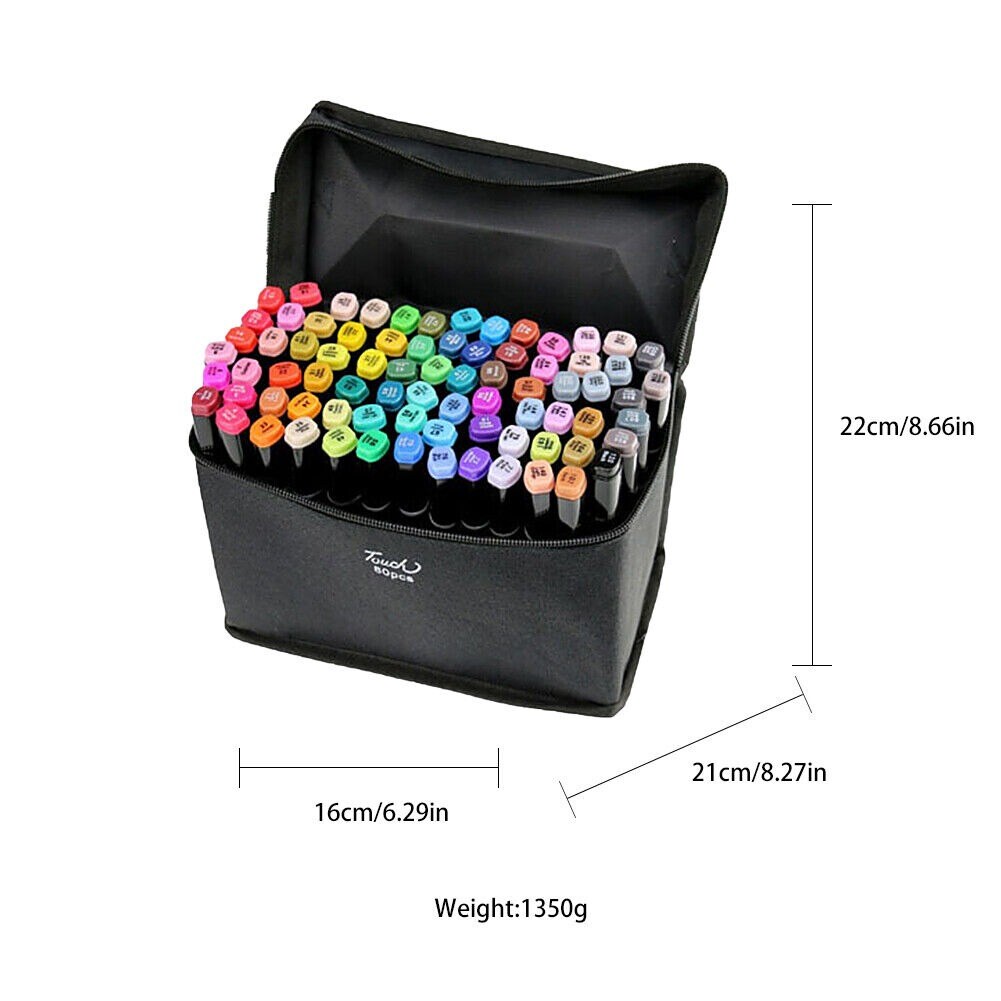 Permanent Double-Tipped Alcohol Marker Set